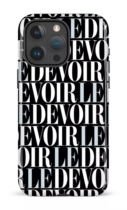 iPhone 15 Pro Max Tough Le Devoir — Gros logos -