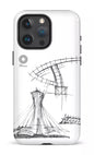 iPhone 15 Pro Max Tough Parc Olympique - Croquis Plan Blanc -