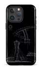 iPhone 15 Pro Max Tough Parc Olympique - Croquis Plan Noir -