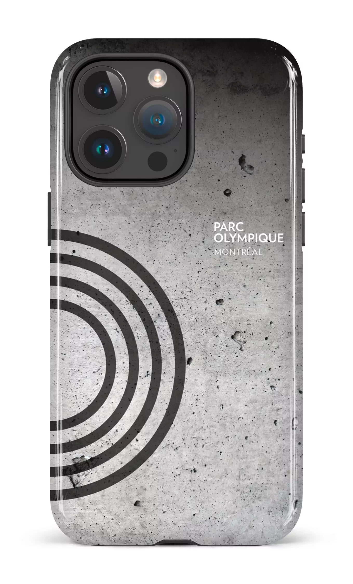 iPhone 15 Pro Max Tough Parc Olympique - Texture Béton -