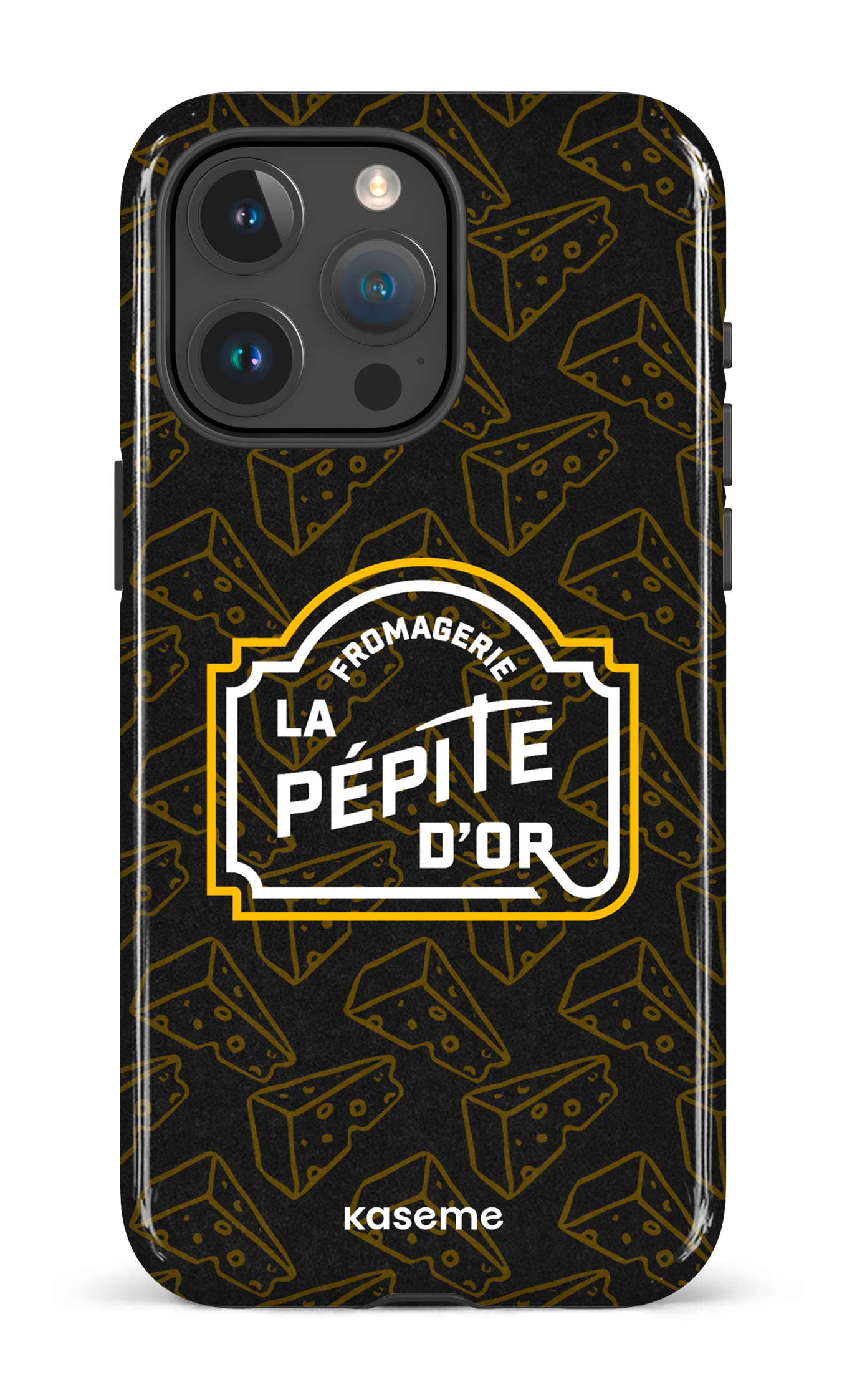 iPhone 15 Pro Max Tough Pépite x Fromages Noir -