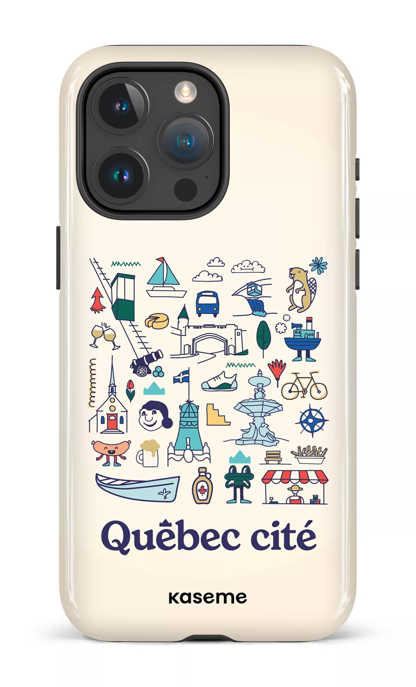 iPhone 15 Pro Max Tough Québec illustré -