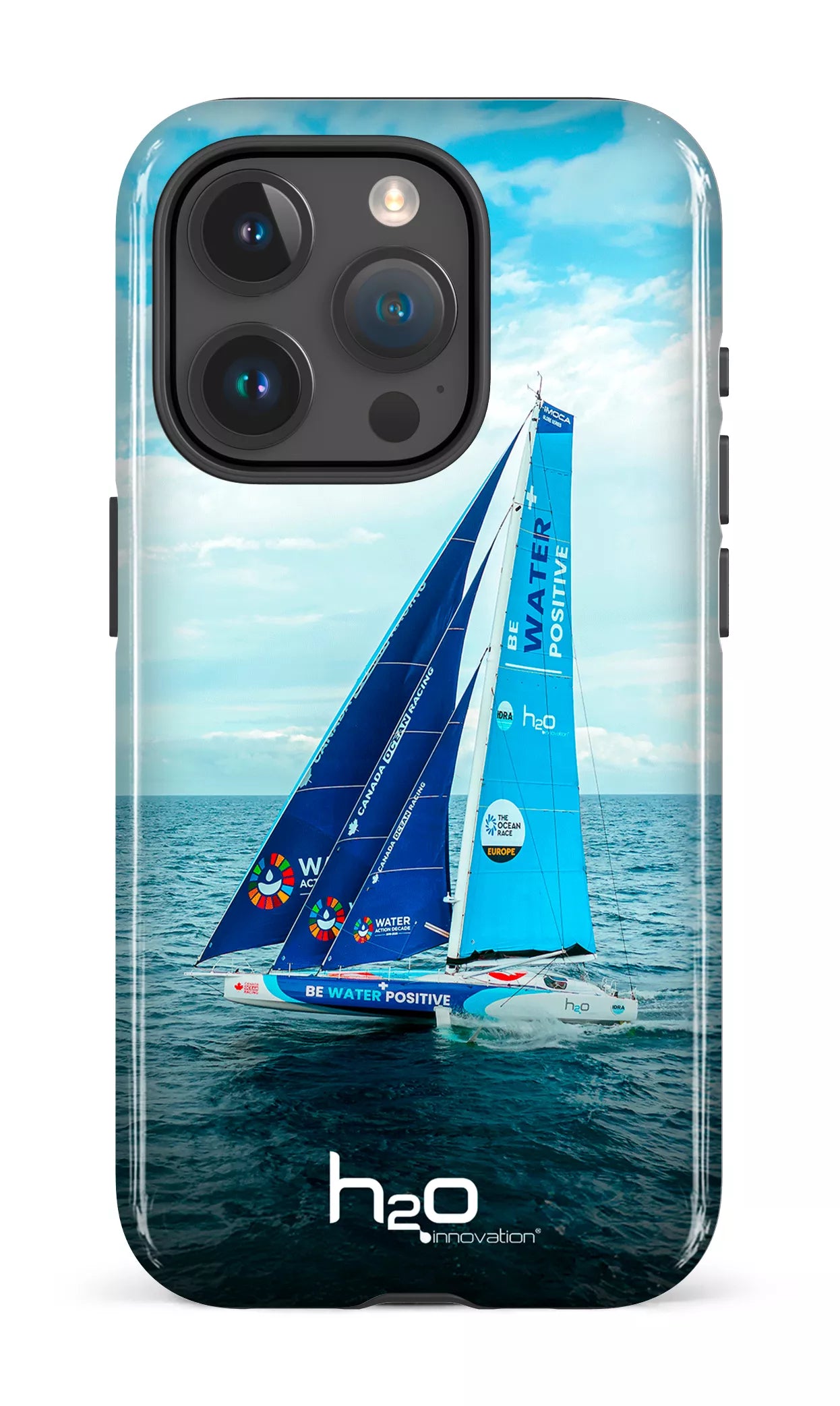 iPhone 15 Pro Tough Be water positive by H2O -