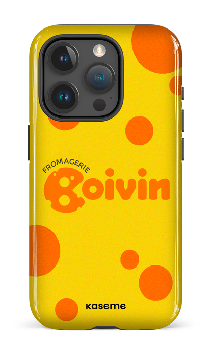 iPhone 15 Pro Tough Boivin Jaune x Ronds -