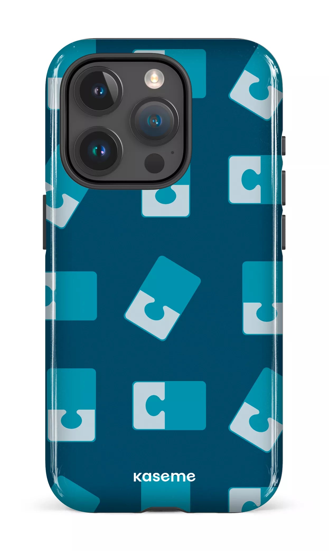 iPhone 15 Pro Tough Casse-tête Bleu -