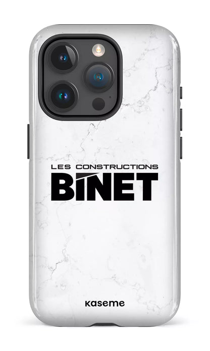 iPhone 15 Pro Tough Constructions Binet Marbre -
