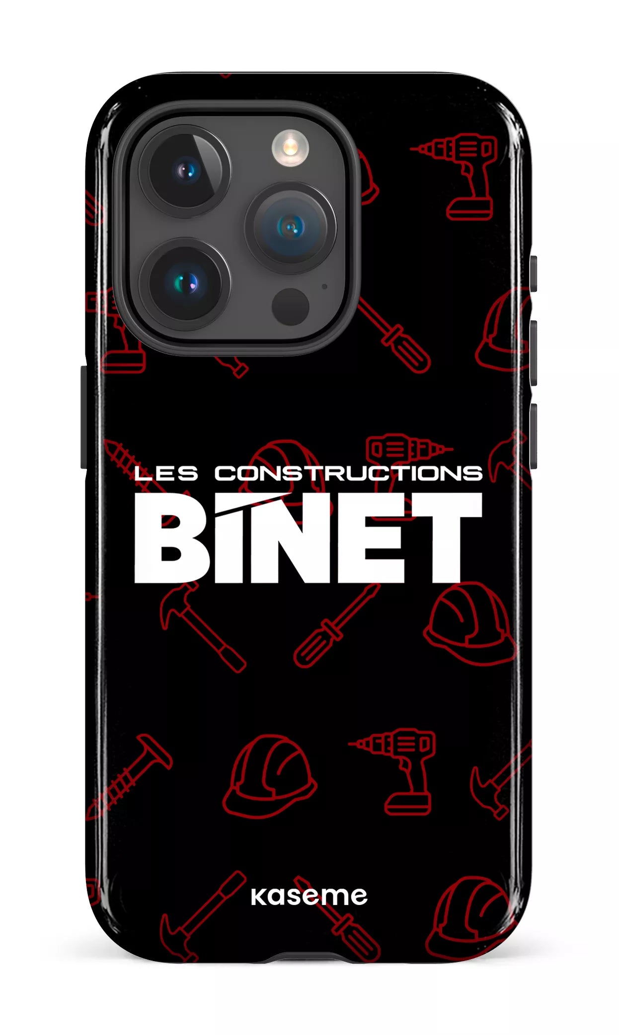 iPhone 15 Pro Tough Constructions Binet Noir -