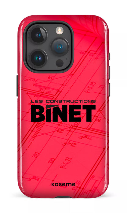 iPhone 15 Pro Tough Constructions Binet Rouge -