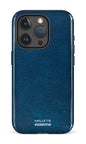 iPhone 15 Pro Tough Cuir Bleu x Mallette -