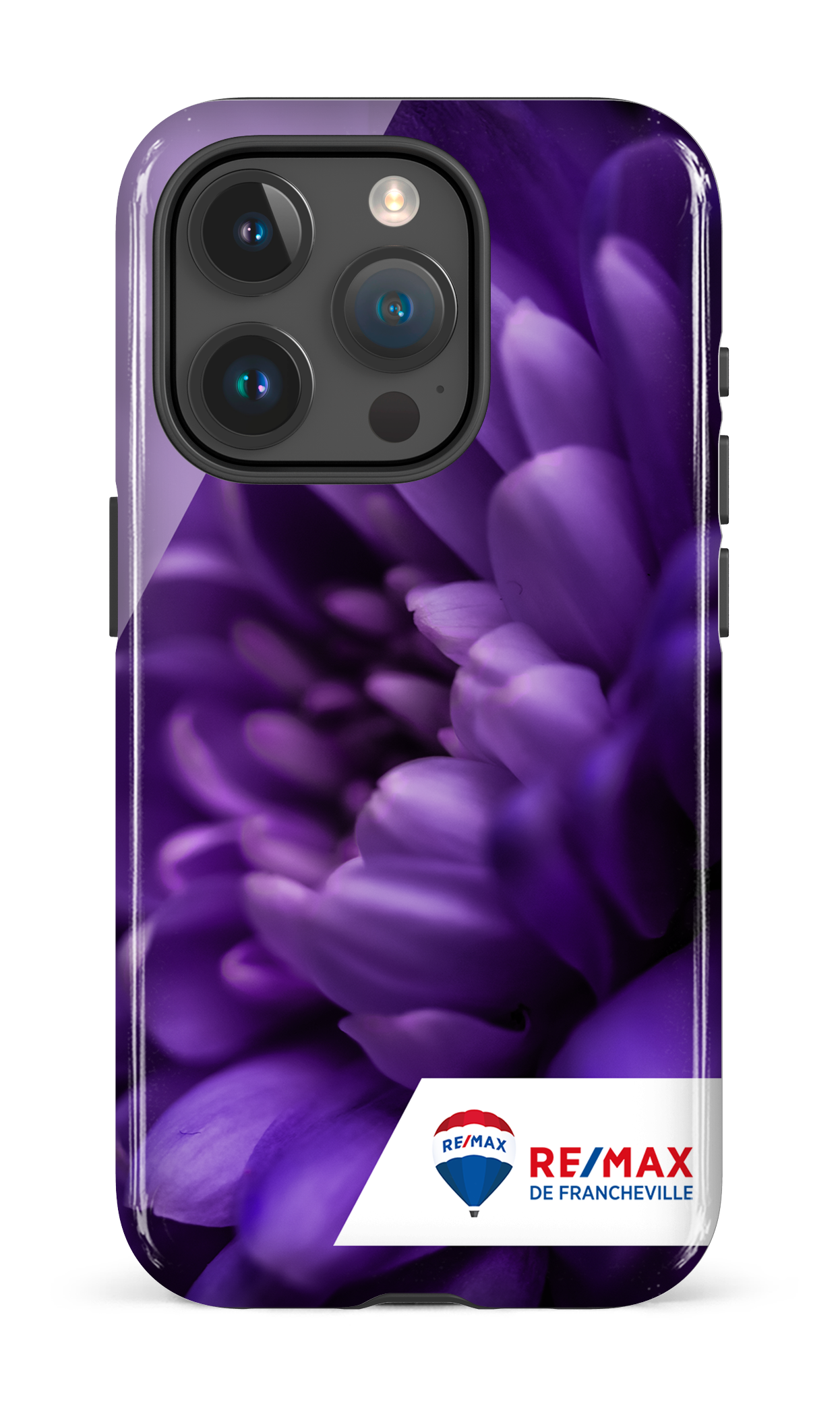 iPhone 15 Pro Tough Fleur gros plan de Francheville -