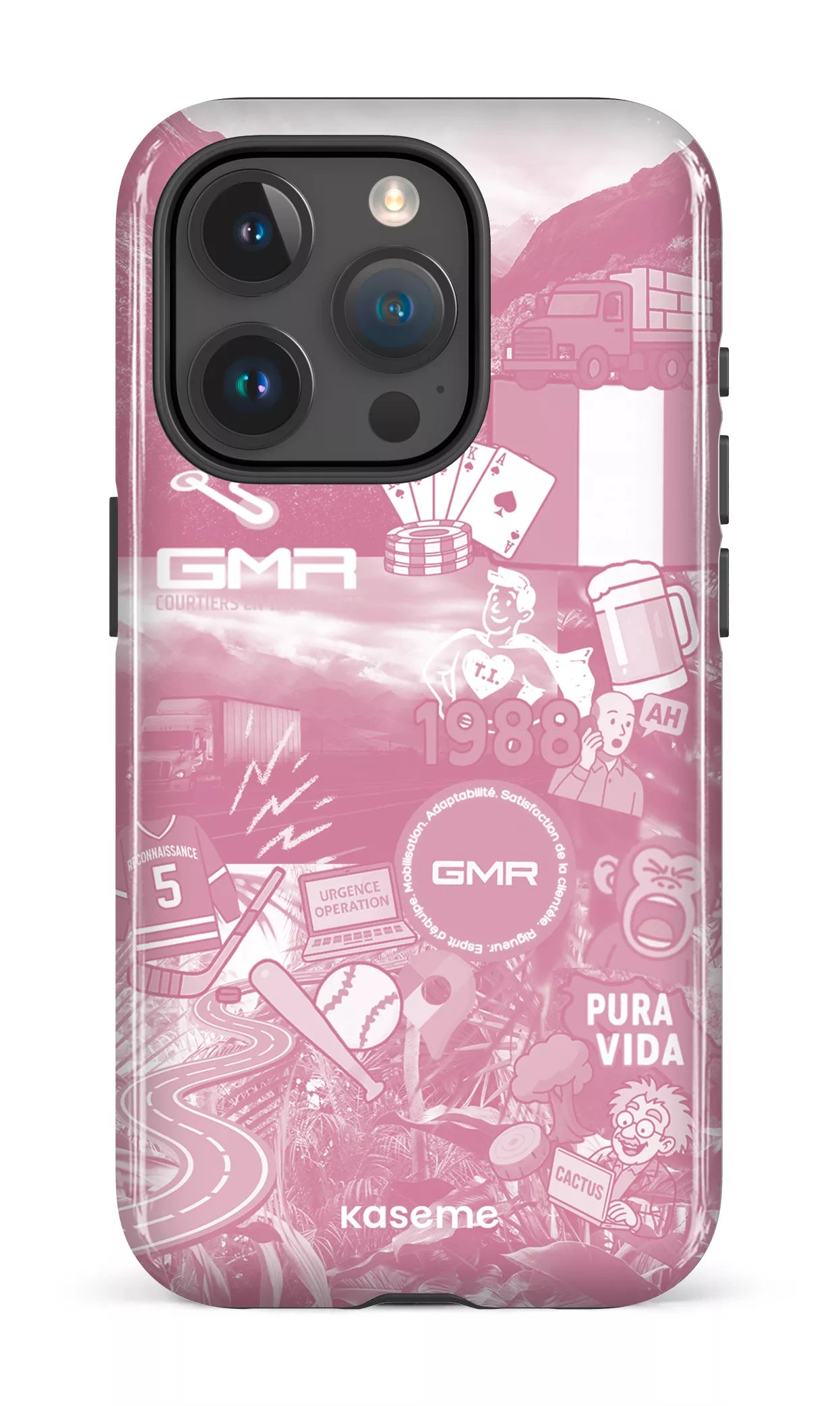 iPhone 15 Pro Tough GMR Collage Rose -