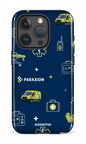 iPhone 15 Pro Tough Icônes bleu Paraxion -