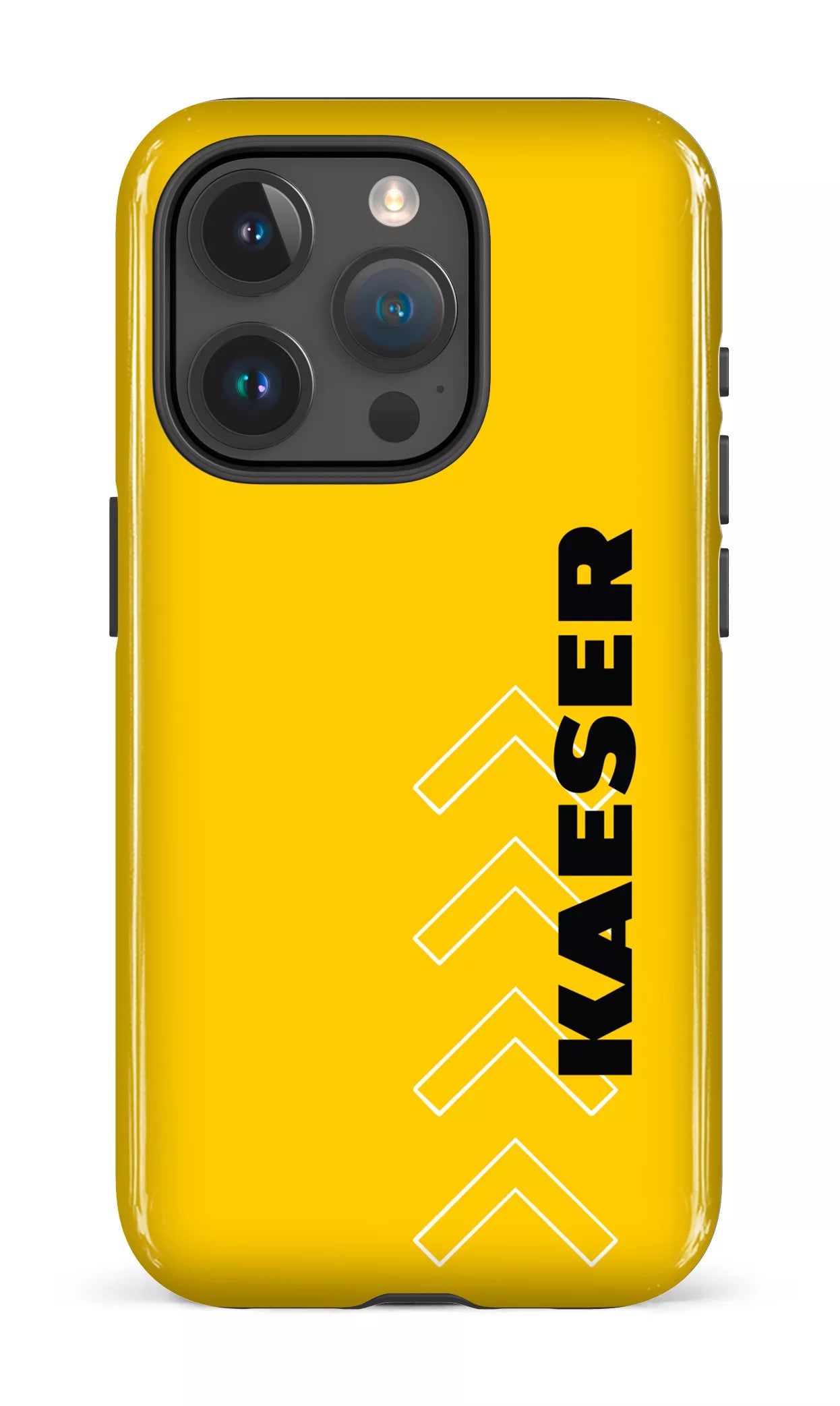 iPhone 15 Pro Tough Kaeser Flèches Jaune -