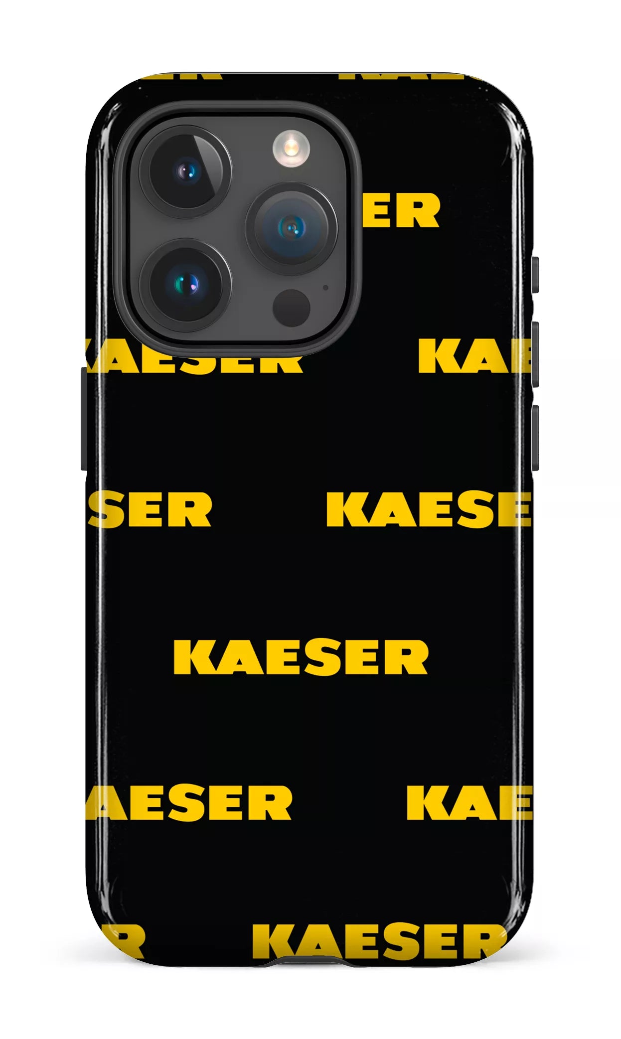 iPhone 15 Pro Tough Kaeser Pattern Noir -