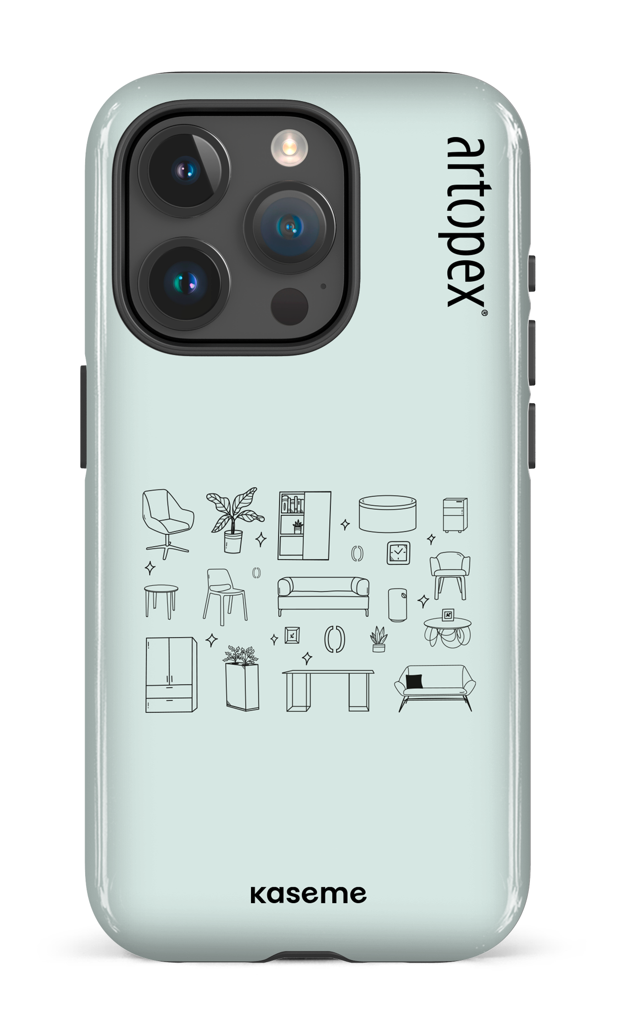 iPhone 15 Pro Tough L'essentiel menthe par Artopex -