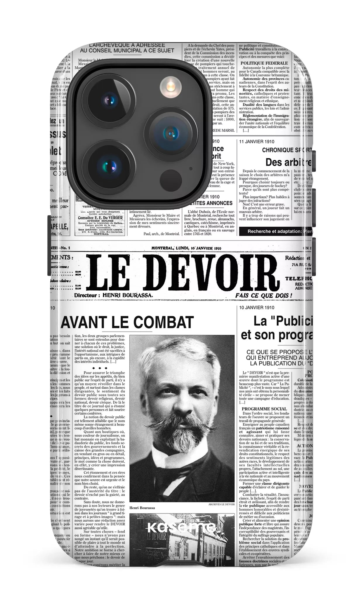 iPhone 15 Pro Tough Le Devoir — Premier édito -