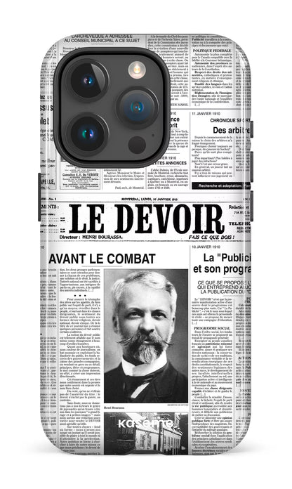 iPhone 15 Pro Tough Le Devoir — Premier édito -
