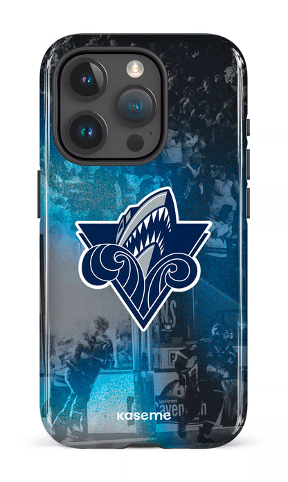 iPhone 15 Pro Tough Océanic Logo & Foule -