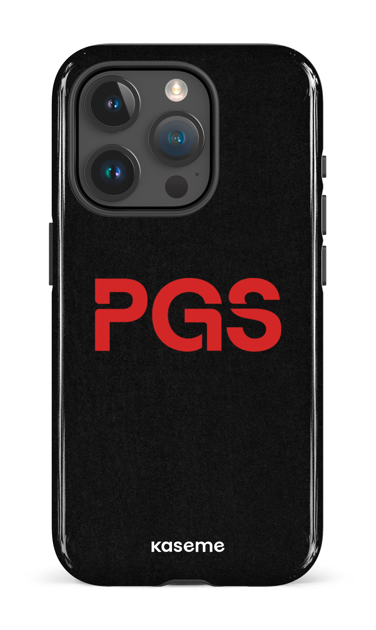 iPhone 15 Pro Tough PGS Noir&Rouge -