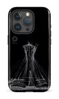 iPhone 15 Pro Tough Parc Olympique - Croquis Noir -