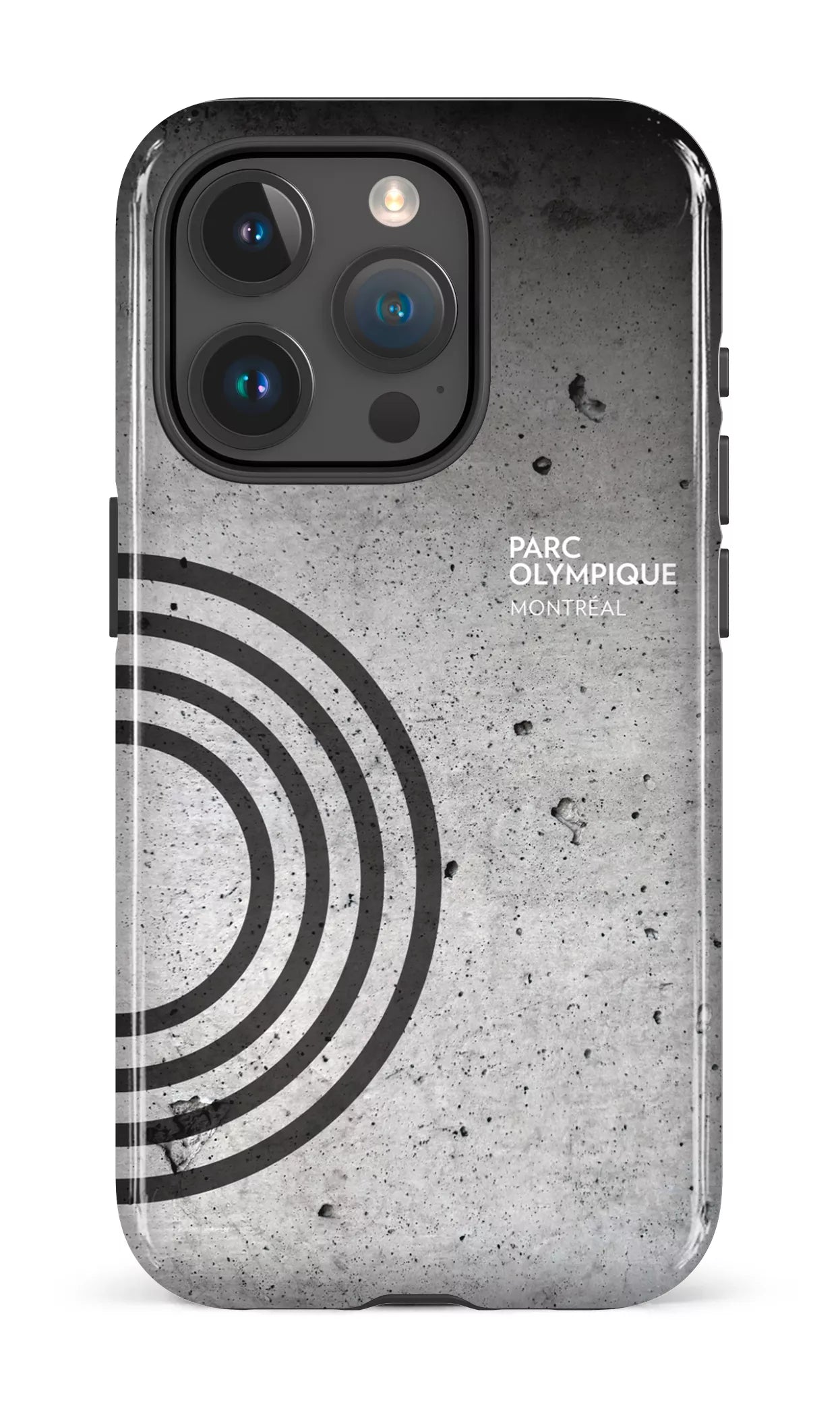 iPhone 15 Pro Tough Parc Olympique - Texture Béton -