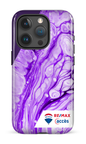 iPhone 15 Pro Tough Peinture marbrée claire violette -