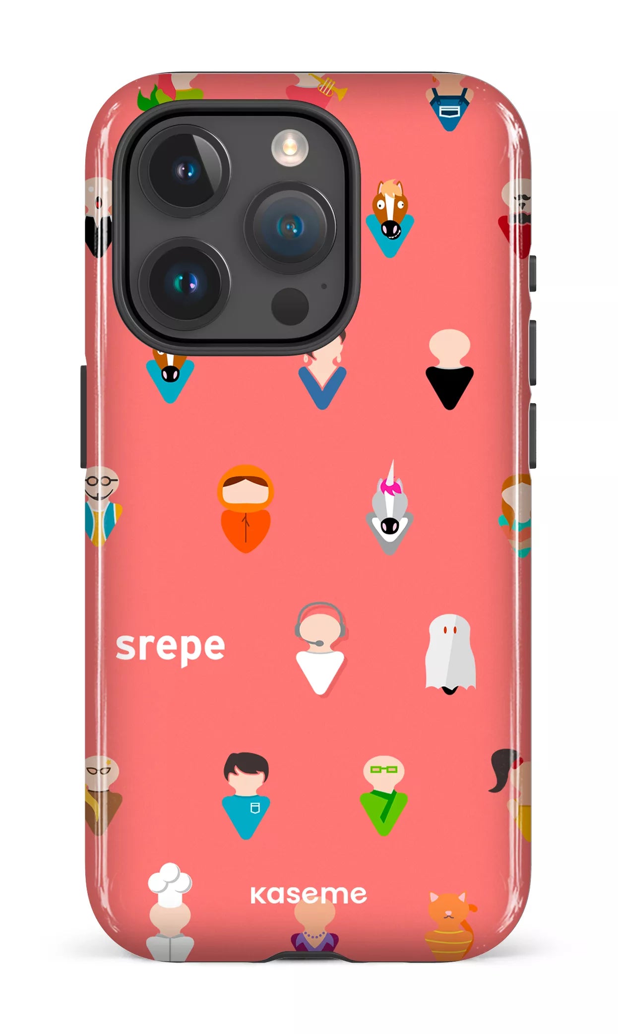 iPhone 15 Pro Tough Personnages Saumon -