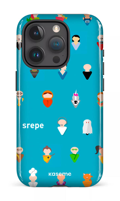 iPhone 15 Pro Tough Personnages Turquoise -