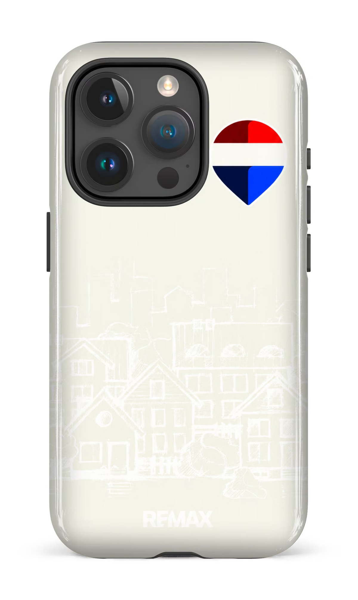 iPhone 15 Pro Tough Remax Sketch Beige -