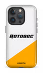 iPhone 15 Pro Tough Rotobec Blanc et Jaune -