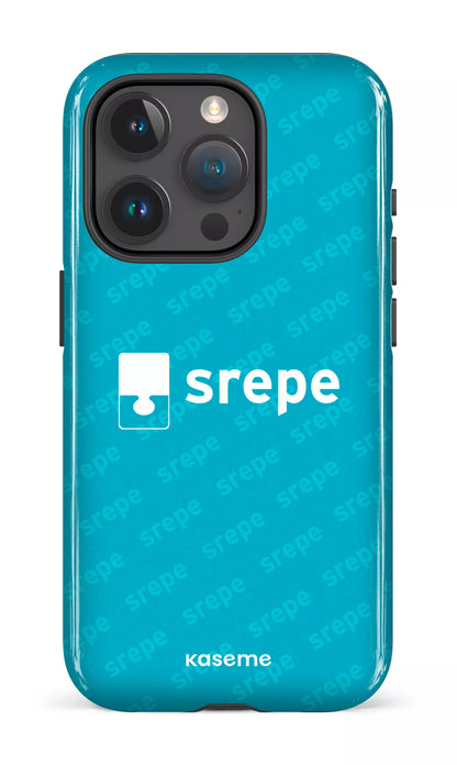 iPhone 15 Pro Tough SREPE Pattern Turquoise -