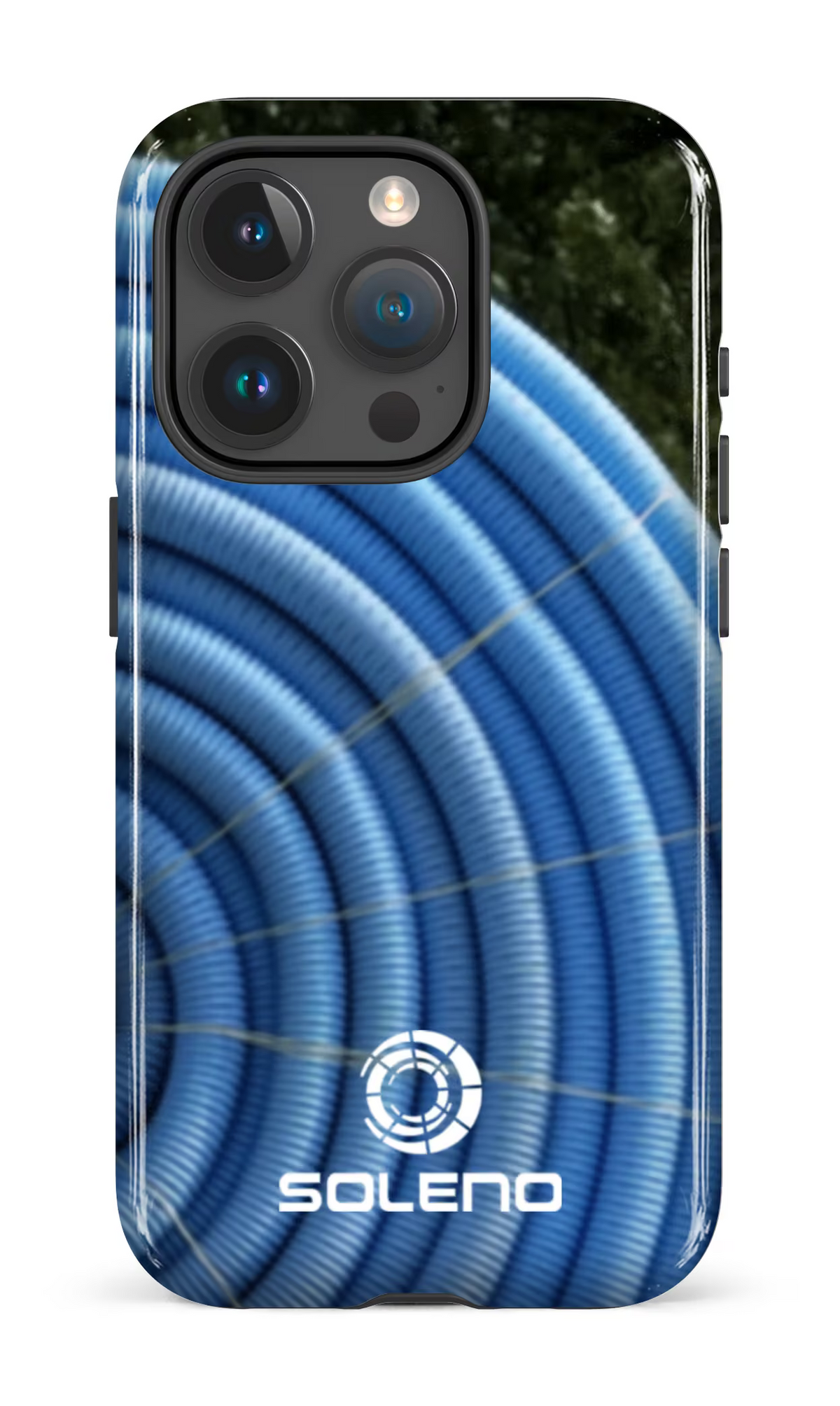 iPhone 15 Pro Tough Soleno tuyau bleu -