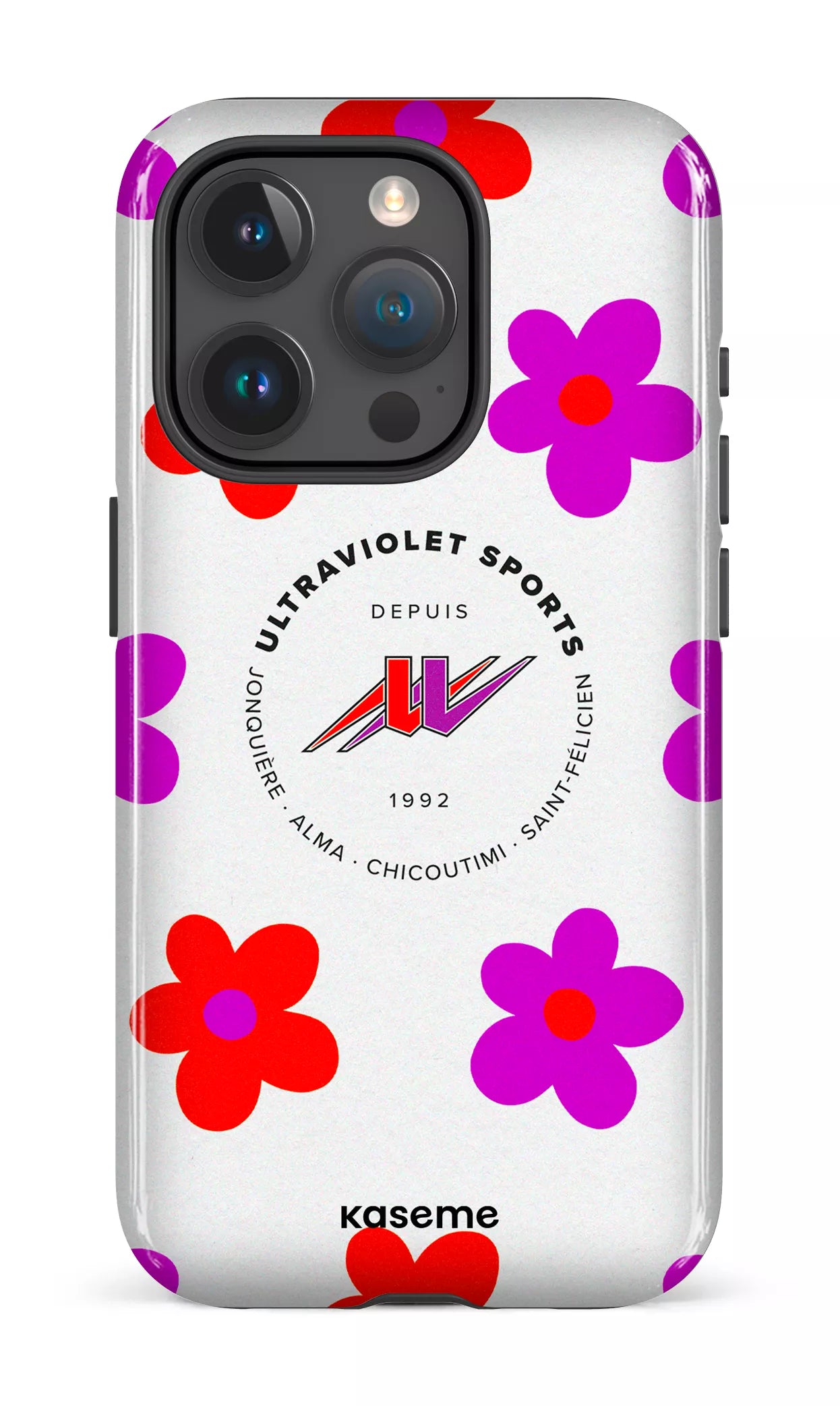 iPhone 15 Pro Tough UltraViolet Fleurs -