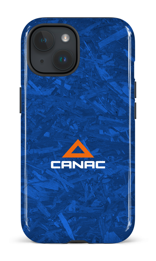 iPhone 15 Tough (Gloss) Bois bleu par Canac -