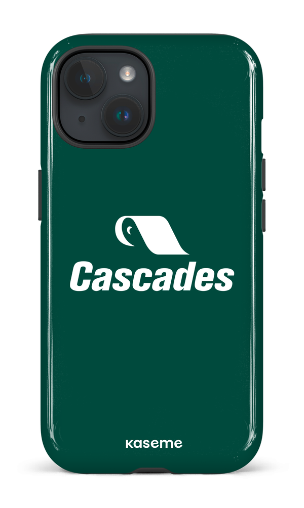 iPhone 15 Tough (Gloss) Cascades Vert -