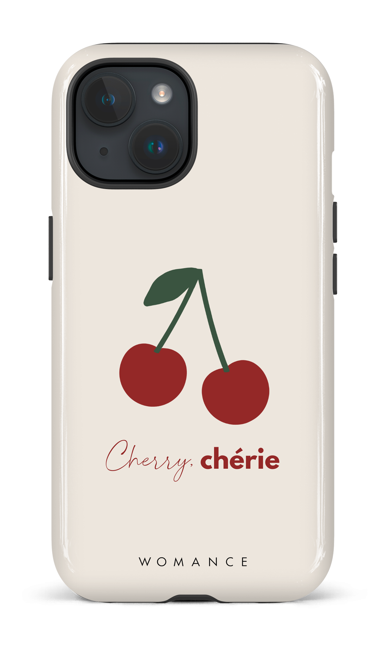 iPhone 15 Tough (Gloss) Cherry, chérie -