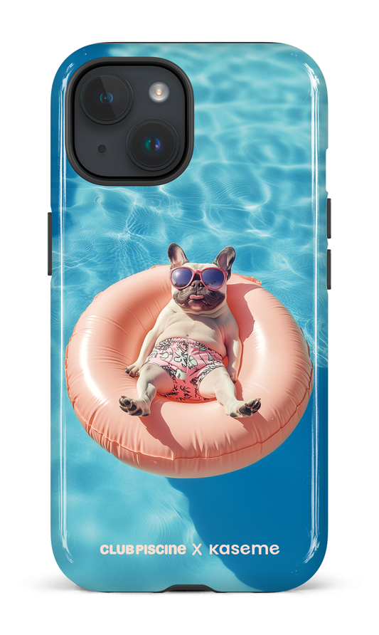 iPhone 15 Tough (Gloss) Chien Chaud par Club Piscine -