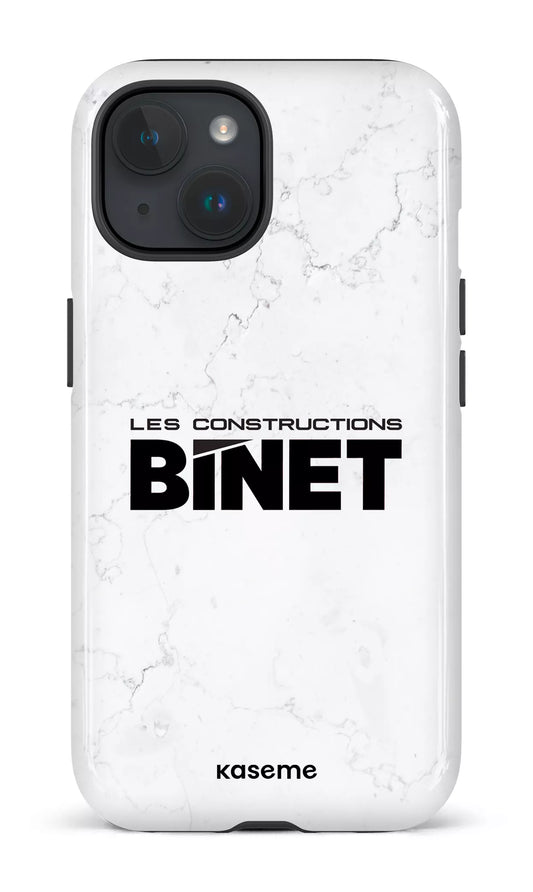 iPhone 15 Tough (Gloss) Constructions Binet Marbre -