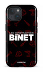 iPhone 15 Tough (Gloss) Constructions Binet Noir -