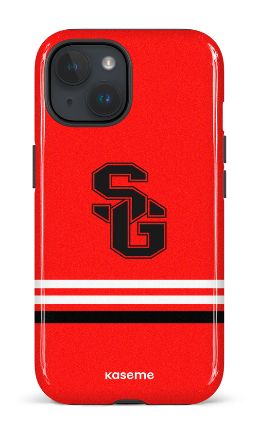 iPhone 15 Tough (Gloss) Dragons PSG Rouge -