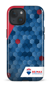 iPhone 15 Tough (Gloss) Exagones texturés de Francheville -