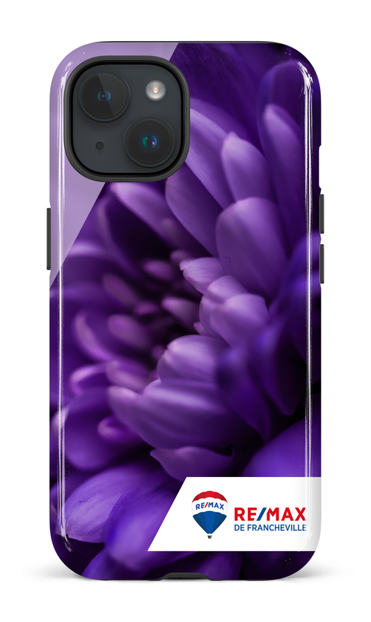 iPhone 15 Tough (Gloss) Fleur gros plan de Francheville -