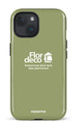 iPhone 15 Tough (Gloss) Flordeco logo Sauge -