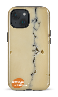 iPhone 15 Tough (Gloss) Fromage Cendré Logo -