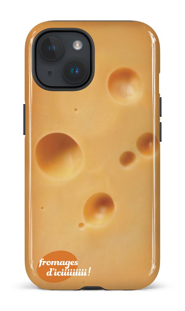 iPhone 15 Tough (Gloss) Fromage Suisse Logo -