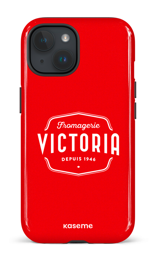 iPhone 15 Tough (Gloss) Fromagerie Victoria Rouge -