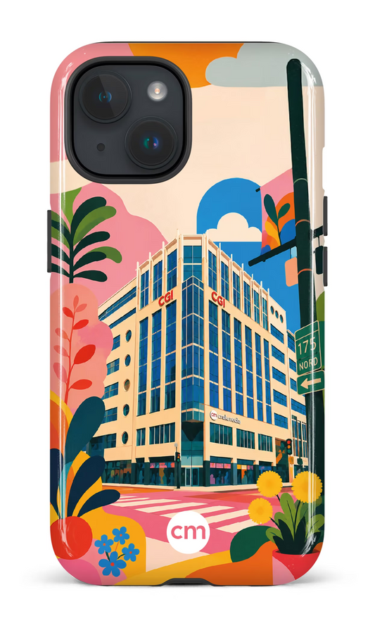 iPhone 15 Tough (Gloss) Funky Building Crakmedia -