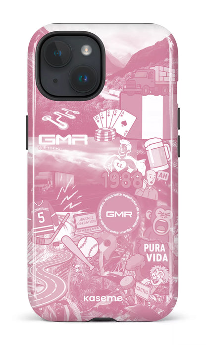 iPhone 15 Tough (Gloss) GMR Collage Rose -