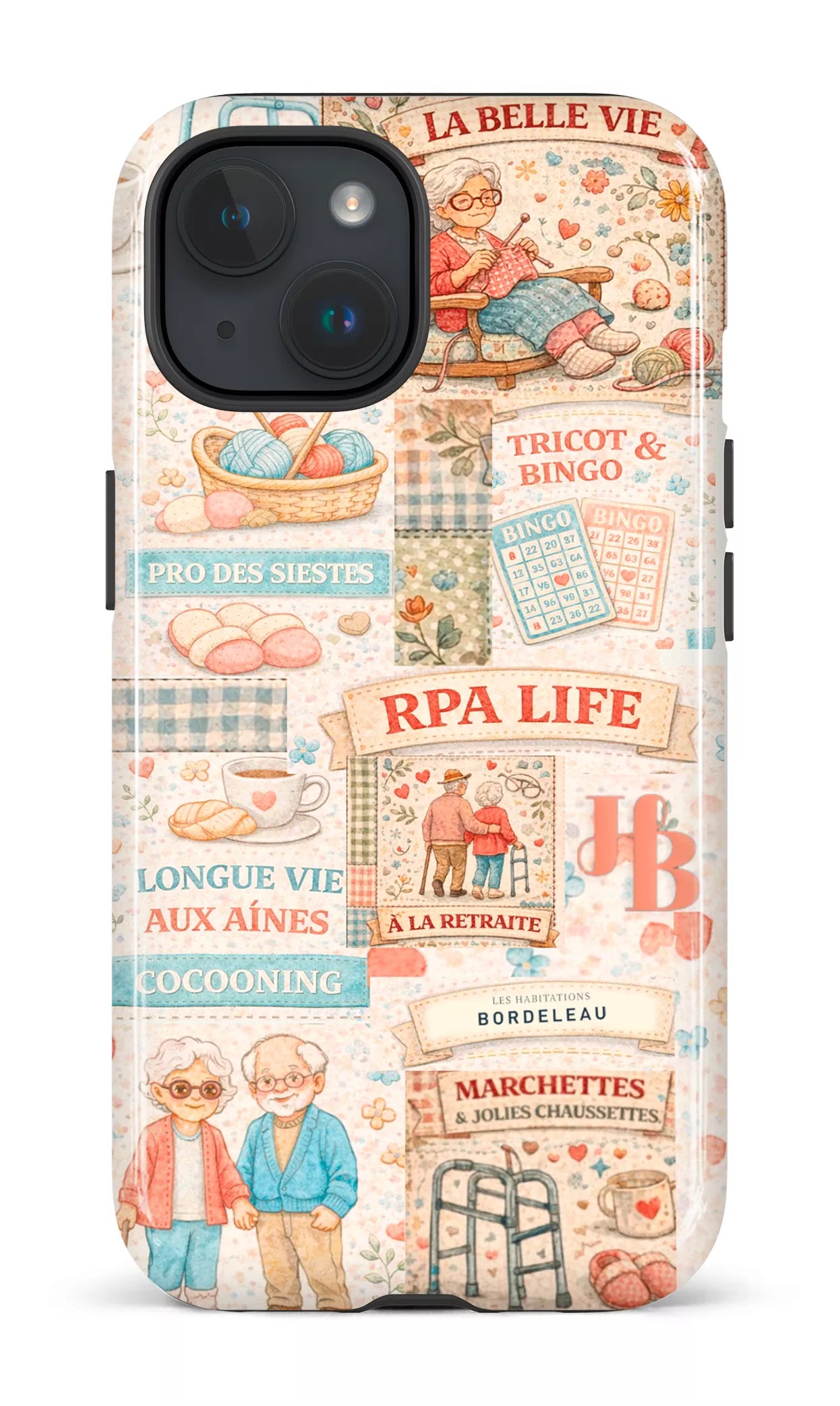 iPhone 15 Tough (Gloss) HB Courtepointe -