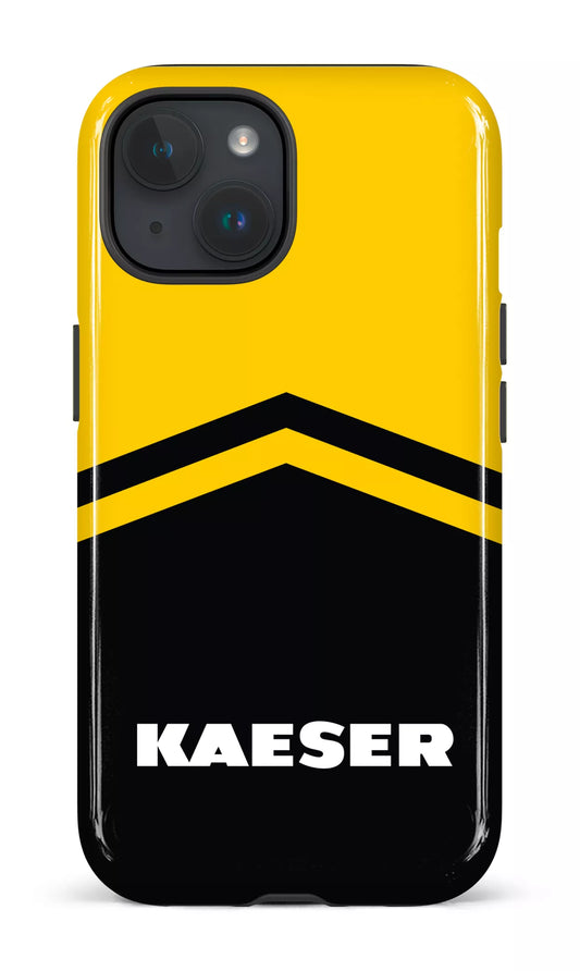 iPhone 15 Tough (Gloss) Kaeser Noir et Jaune -